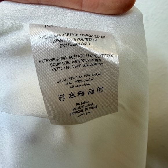 NWT ✨ Jonathan Simkhai Ivory Vittoria Silky Gown Size 4. $698 - Picture 16 of 16